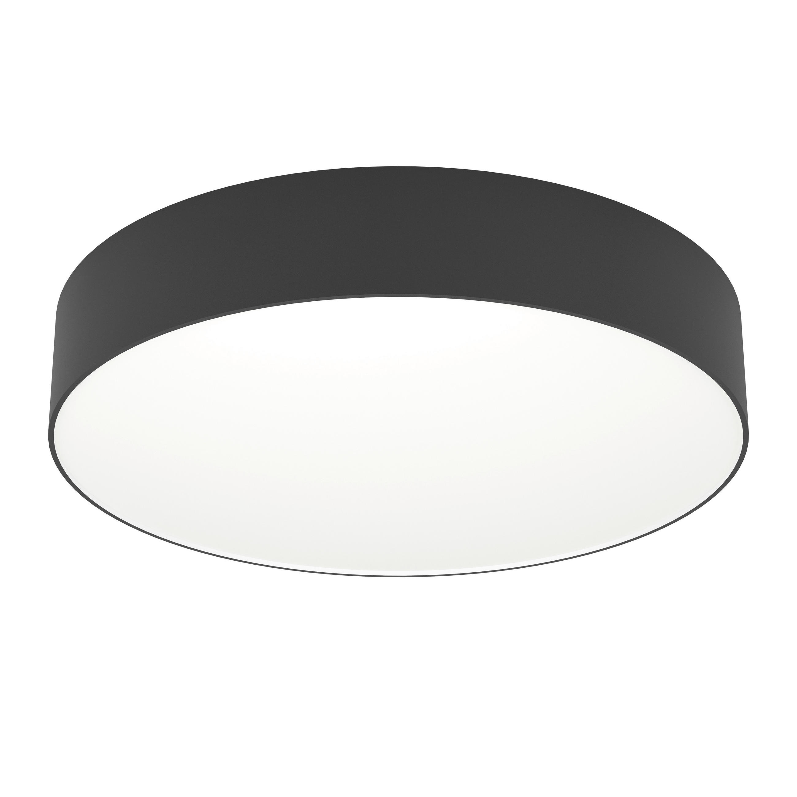 LED-DECKENLEUCHTE  39/7 cm    - Schwarz, Basics, Kunststoff (39/7cm) - Eglo