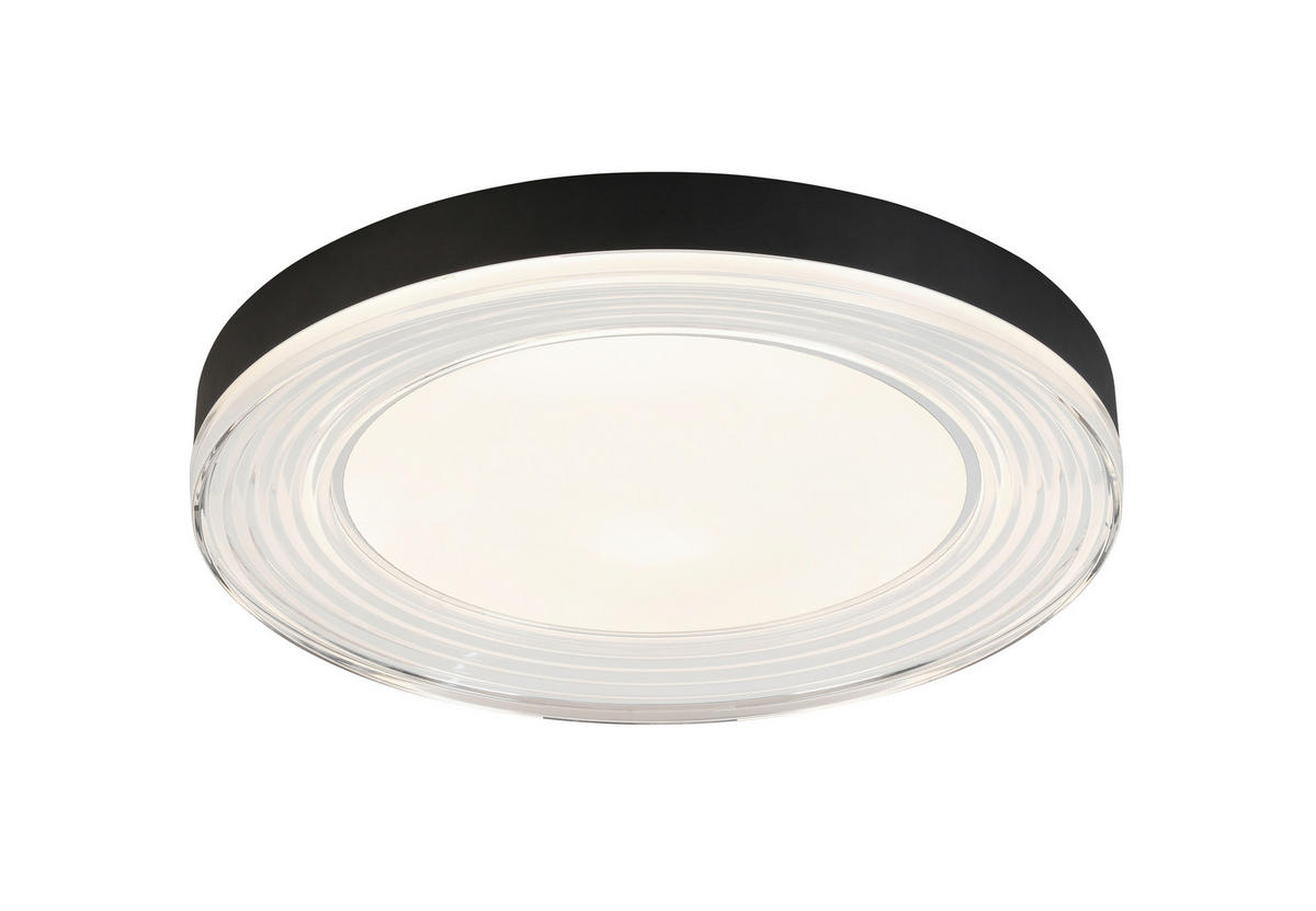 Plafonieră Cu Led  48/6,5 cm    - alb/culoare crom, Basics, plastic/metal (48/6,5cm) - Novel