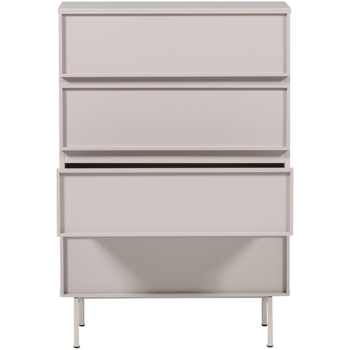 KOMMODE Tours, 70/102/42 cm, 4 Schublade(n)  - Sandfarben, Design, Holzwerkstoff/Metall (70/102/42cm) - Livetastic
