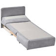 SCHLAFSESSEL mit Flachgewebe Hellgrau - Hellgrau, Design, Textil (90/89/83cm) - Novel