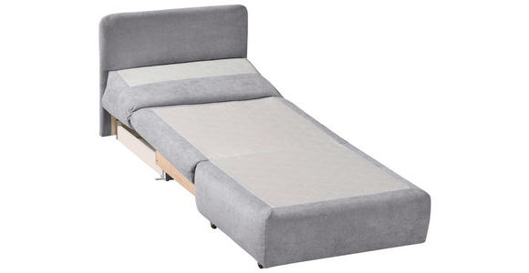 SCHLAFSESSEL mit Flachgewebe Hellgrau - Hellgrau, Design, Textil (90/89/83cm) - Novel