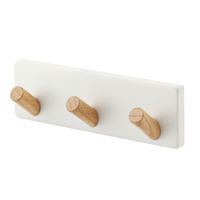 HAKENLEISTE Weiss  - Weiss, Basics, Holz/Metall (16,5/4/5cm)