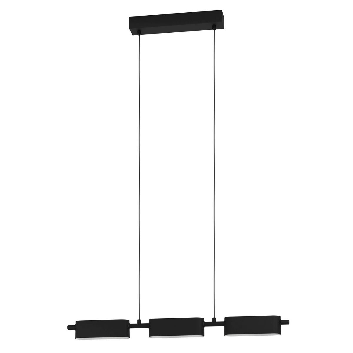 HÄNGELEUCHTE 77/5/110 cm  - Schwarz/Weiß, Design, Kunststoff/Metall (77/5/110cm) - Eglo