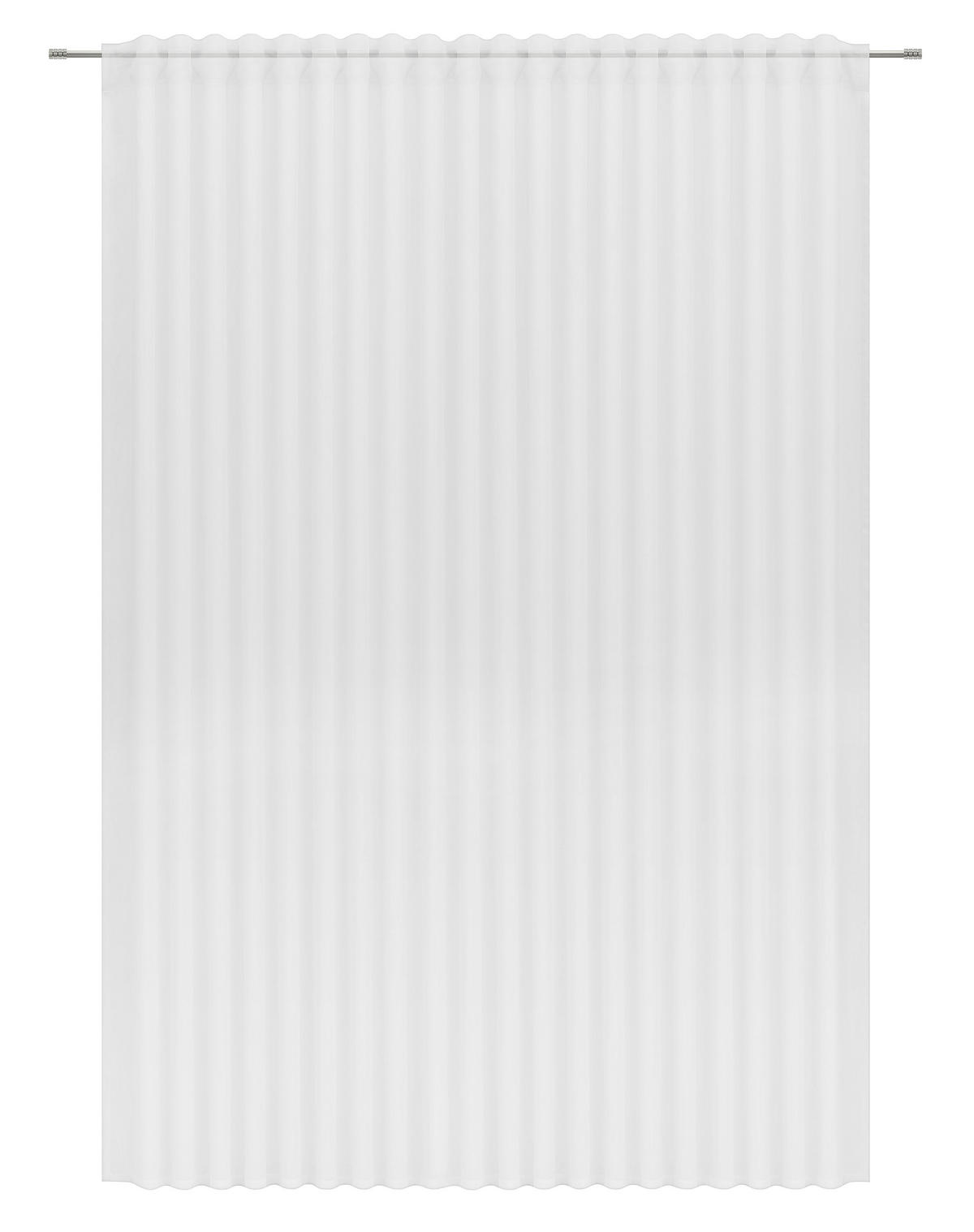 HOTOVÝ ZÁVĚS, průhledné, 300/245 cm - bílá, Basics, textil (300/245cm) - Esposa