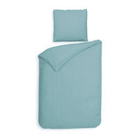 BETTWÄSCHE Banda Makosatin 155/220 cm  - Blau, Basics, Textil (155/220cm)