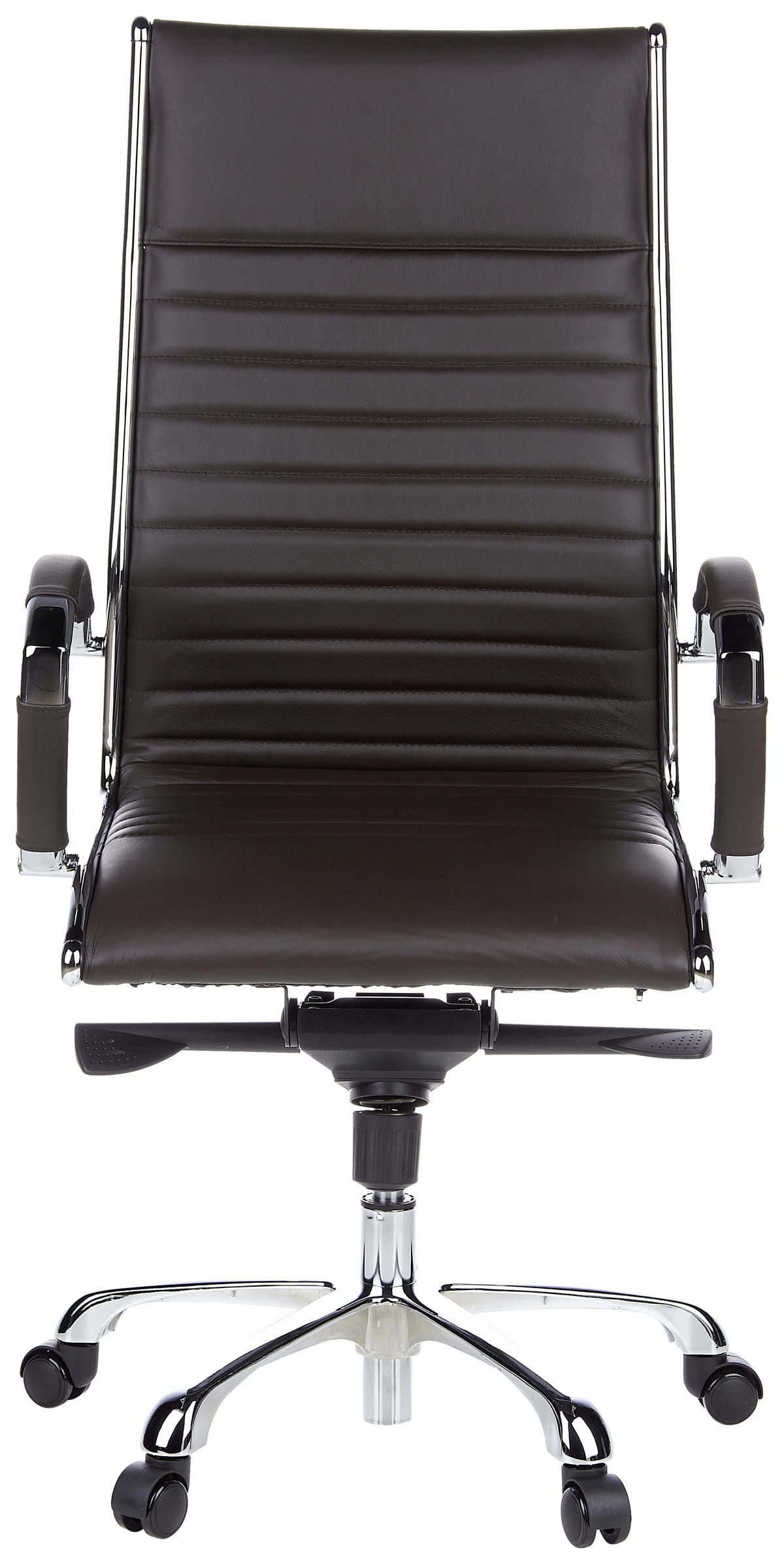DREHSTUHL Lederlook Dunkelbraun  - Dunkelbraun, MODERN, Leder/Kunststoff (60/125/50cm) - MID.YOU