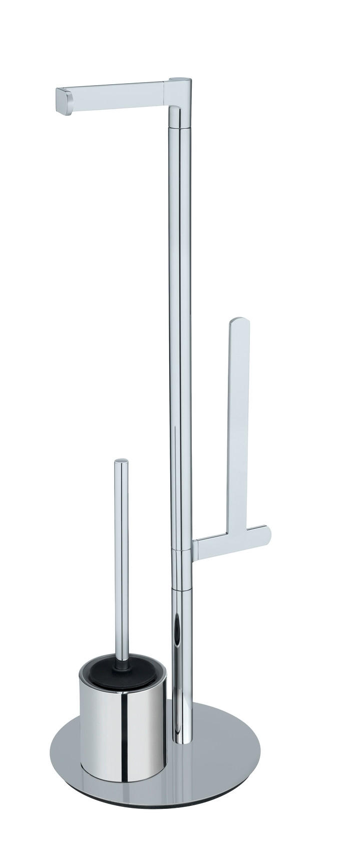 WC-BÜRSTENKOMBINATION - Edelstahlfarben, KONVENTIONELL, Kunststoff/Metall (29/79/25cm) - Wenko