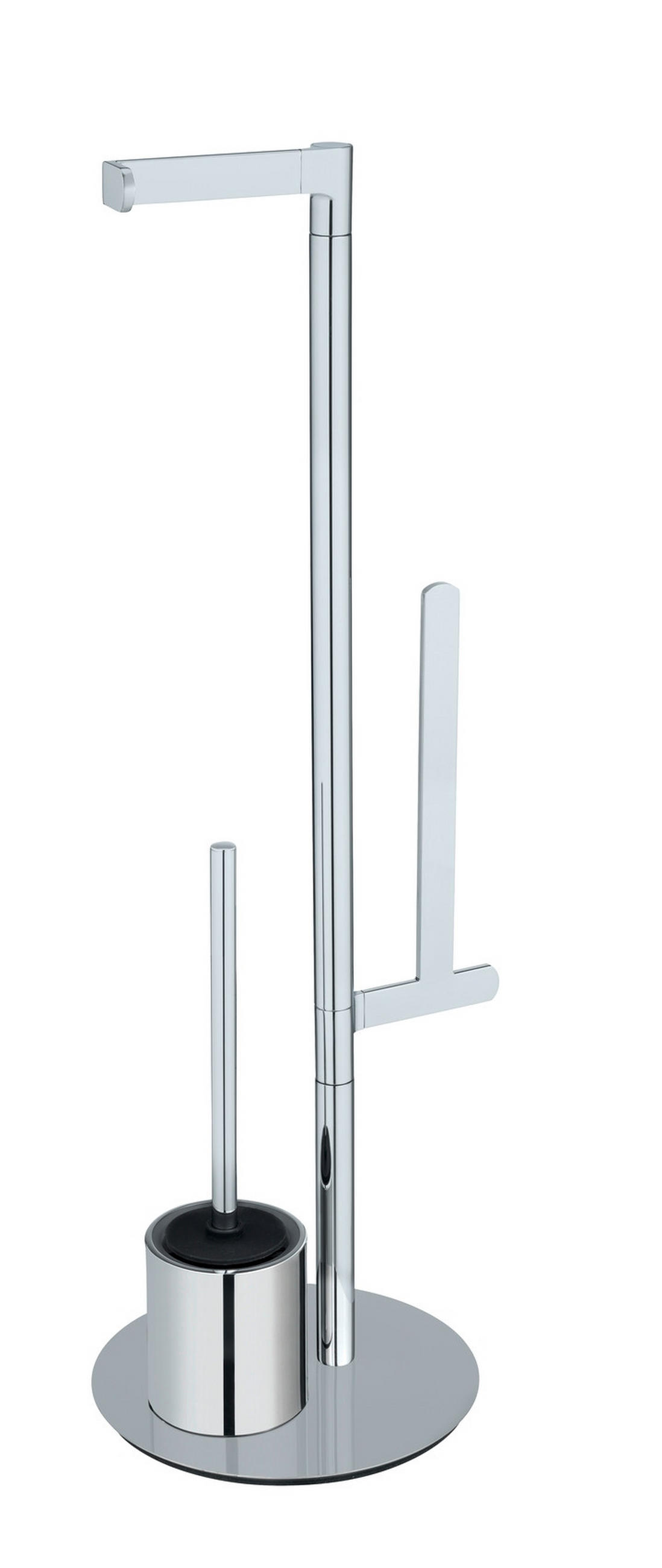 WC-BÜRSTENKOMBINATION - Edelstahlfarben, KONVENTIONELL, Kunststoff/Metall (29/79/25cm) - Wenko