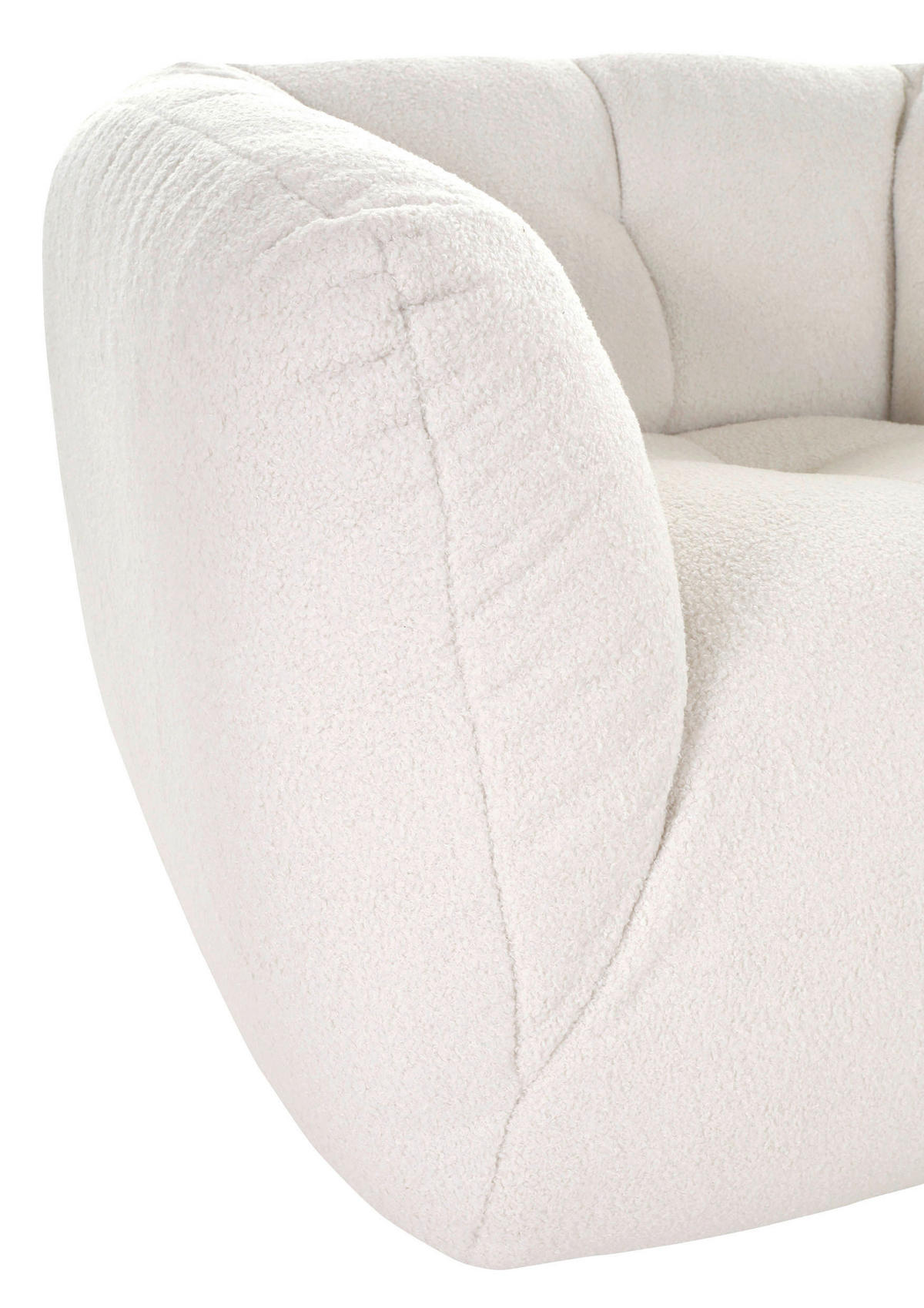 Fotoliu țesătură plată  - alb/negru, Design, plastic/textil (100/70/85cm) - Xora