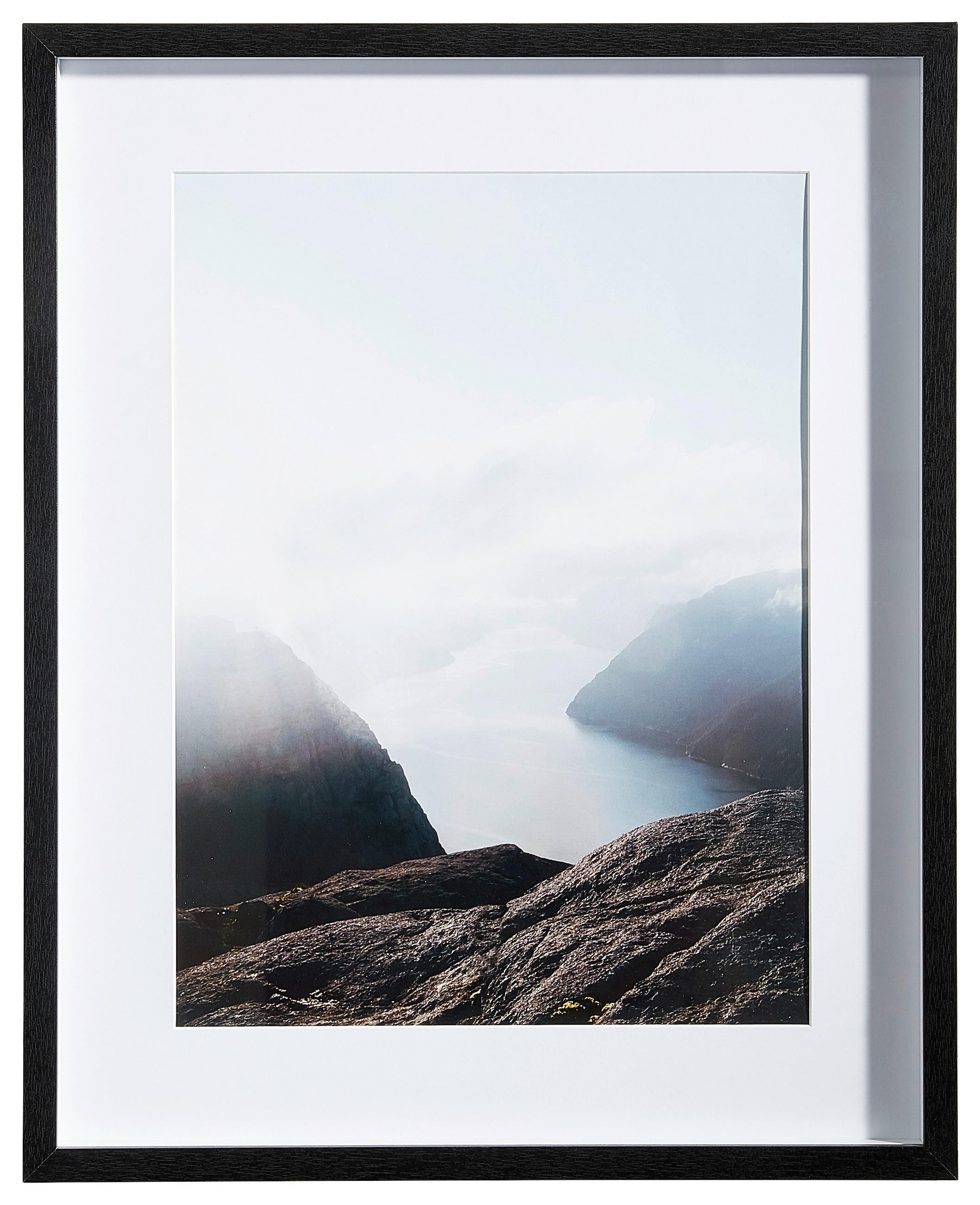 BILDERRAHMEN 42/52/3 cm  - Schwarz, Basics, Glas/Holz (42/52/3cm)