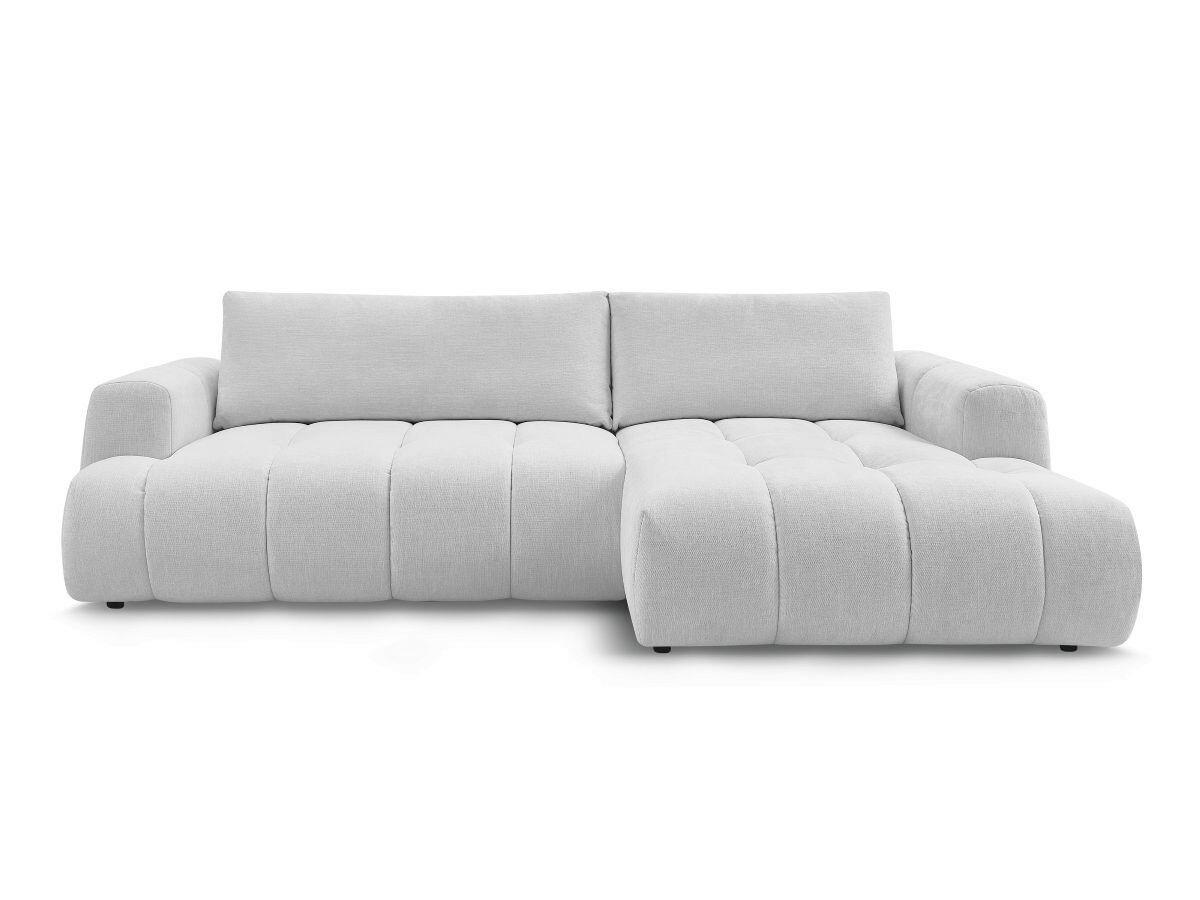 ECKSCHLAFSOFA FUJI Leinenoptik Hellgrau  inkl.  - Hellgrau/Schwarz, MODERN, Kunststoff/Textil (292/160cm)