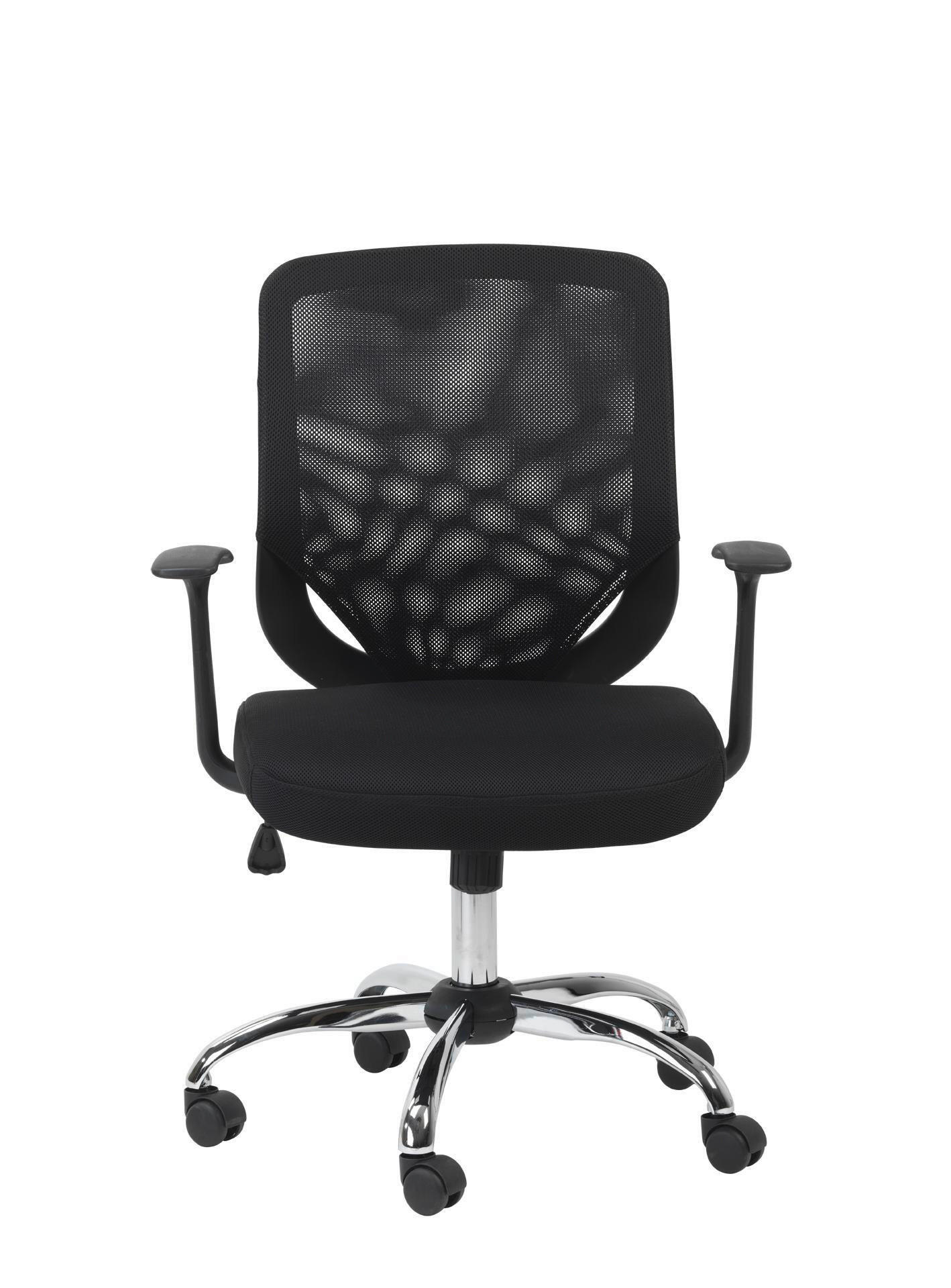 DREHSTUHL  in Schwarz  - Chromfarben/Schwarz, Design, Kunststoff/Metall (52/100/65cm) - MID.YOU