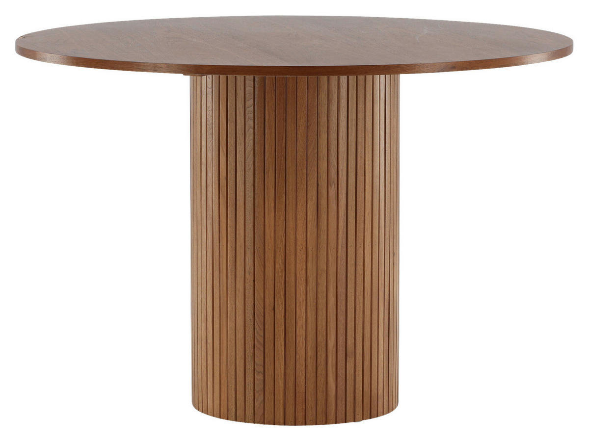 ESSTISCH in Holzwerkstoff 110/110/75 cm  - Walnussfarben, Design, Holzwerkstoff (110/110/75cm) - Livetastic