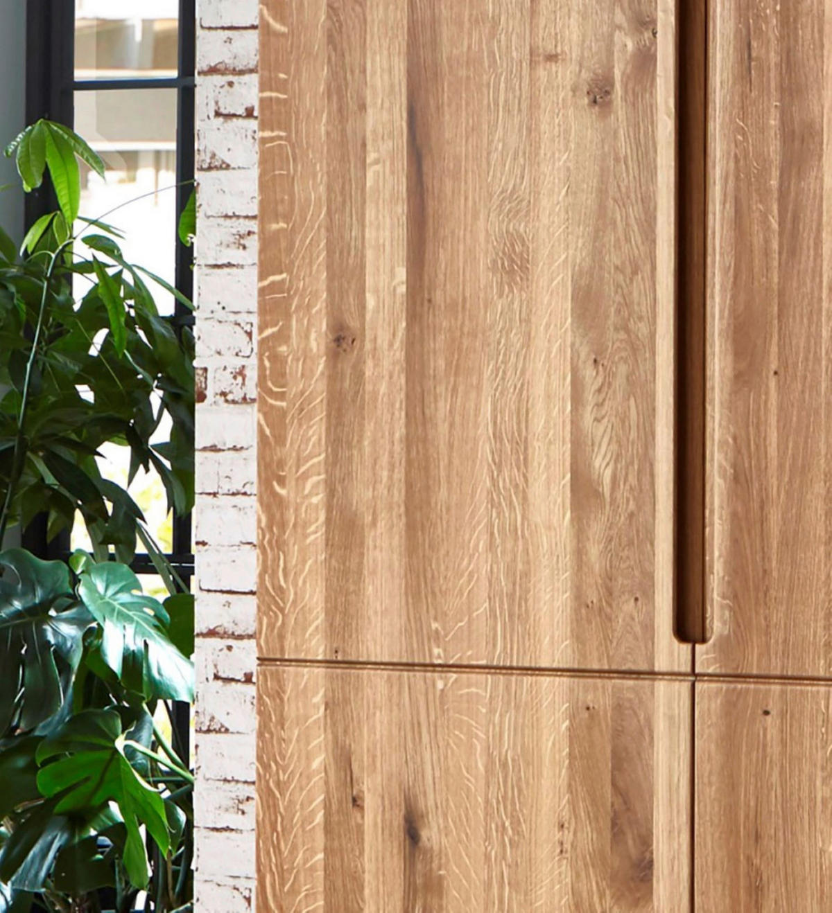 DREHTÜRENSCHRANK  in Wildeiche  - Wildeiche, MODERN, Holz (102/223/62cm) - MID.YOU