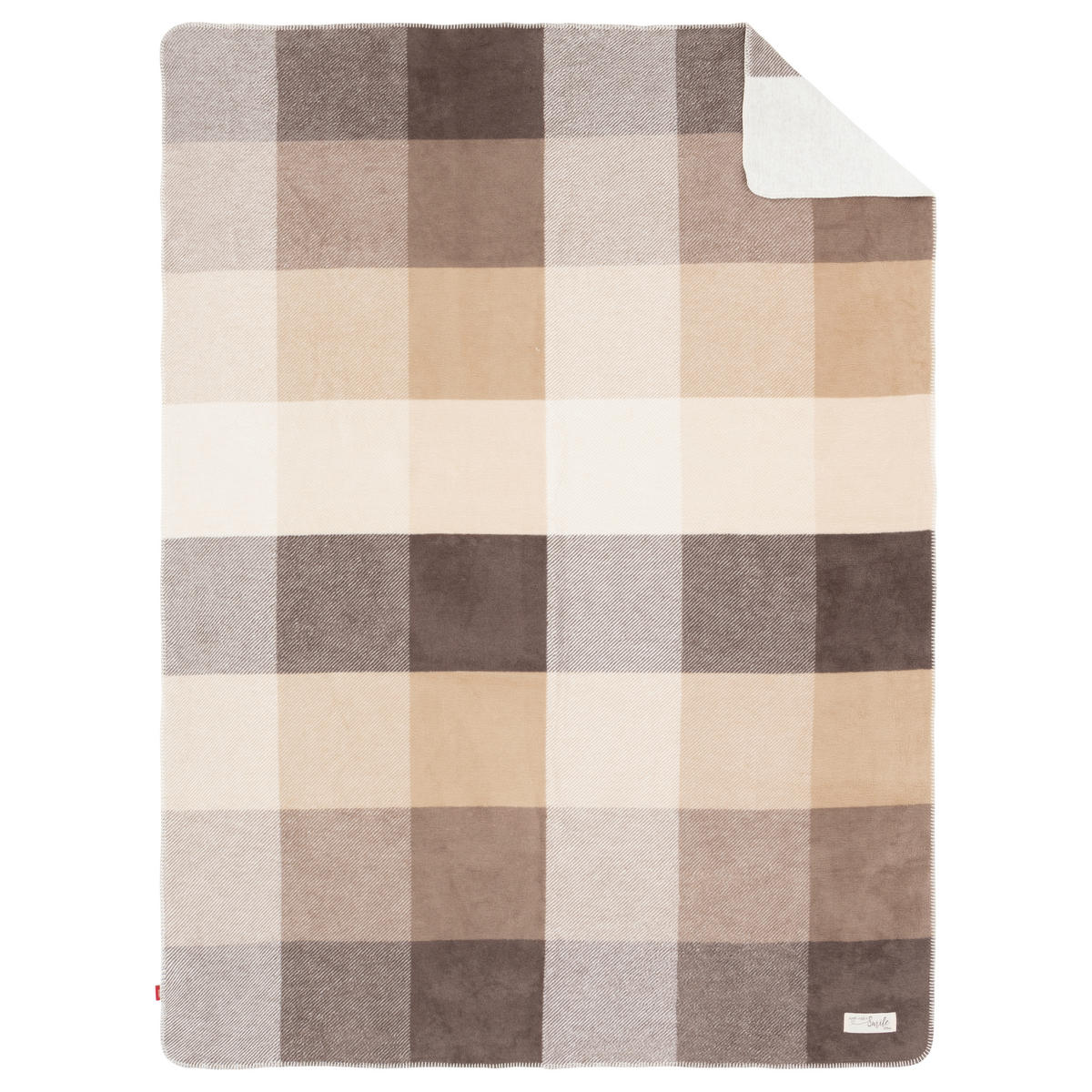 DOMÁCA DEKA, bavlna, 150/200 cm - hnedá/prírodná farba, Basics, textil (150/200cm) - S. Oliver