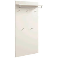 GARDEROBENPANEEL 80/170/27 cm  - Weiss/Silberfarben, Design, Holzwerkstoff (80/170/27cm)