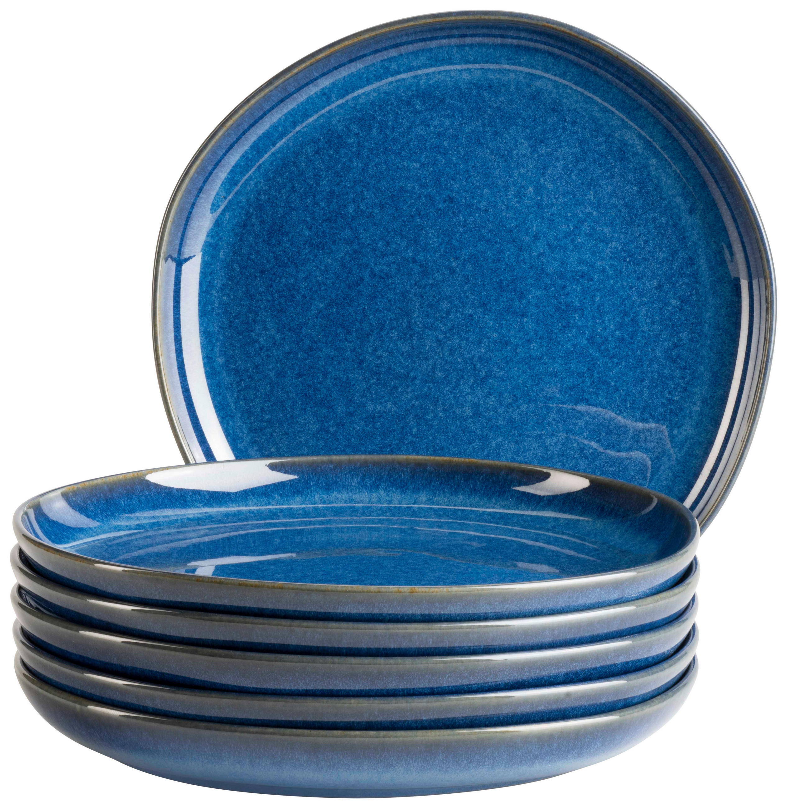 DESSERTTELLERSET Cordelia 6-teilig  - Blau, Trend, Keramik (22cm) - Mäser
