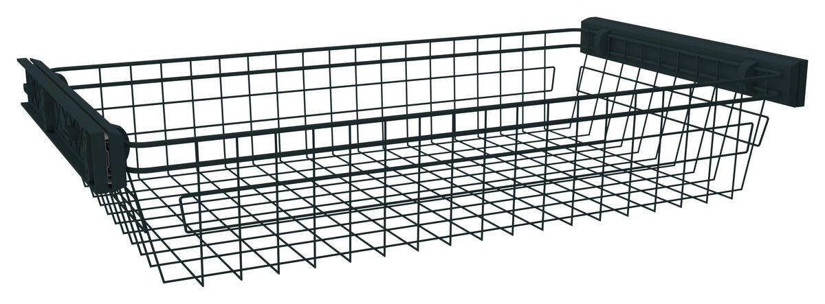 KOŠARA ZA PERILO - antracit, kovina (87,9/21/46,5cm) - Hom`in