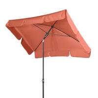SONNENSCHIRM  185/120 cm  - Anthrazit/Terracotta, Basics, Textil/Metall (185/120cm) - Doppler