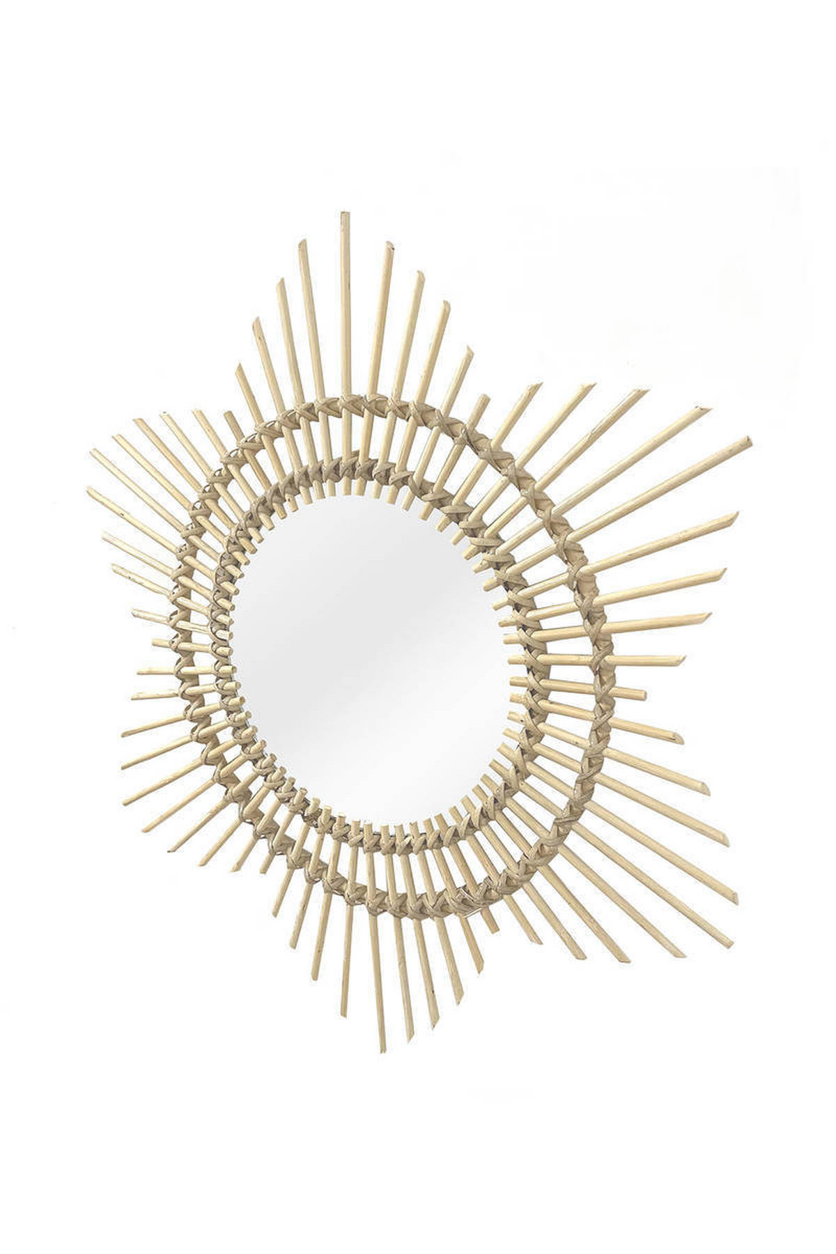 NÁSTĚNNÉ ZRCADLO 70/70/2 cm  - přírodní barvy, Trend, dřevo/kompozitní dřevo (70/70/2cm)
