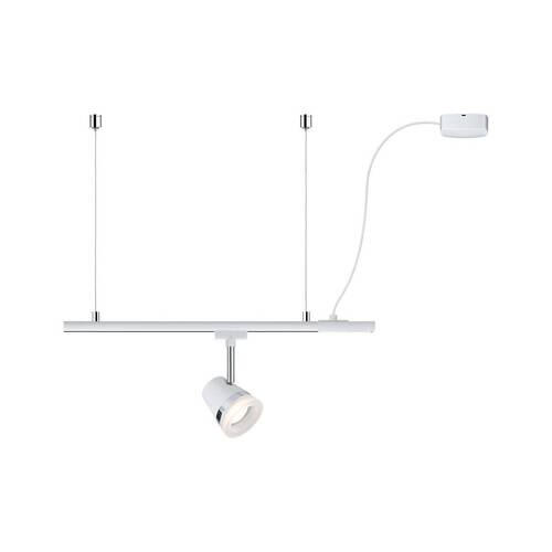 SCHIENENSYSTEM-EINSPEISER URail 70 cm   - Weiß, Basics, Kunststoff/Metall (70cm) - Paulmann