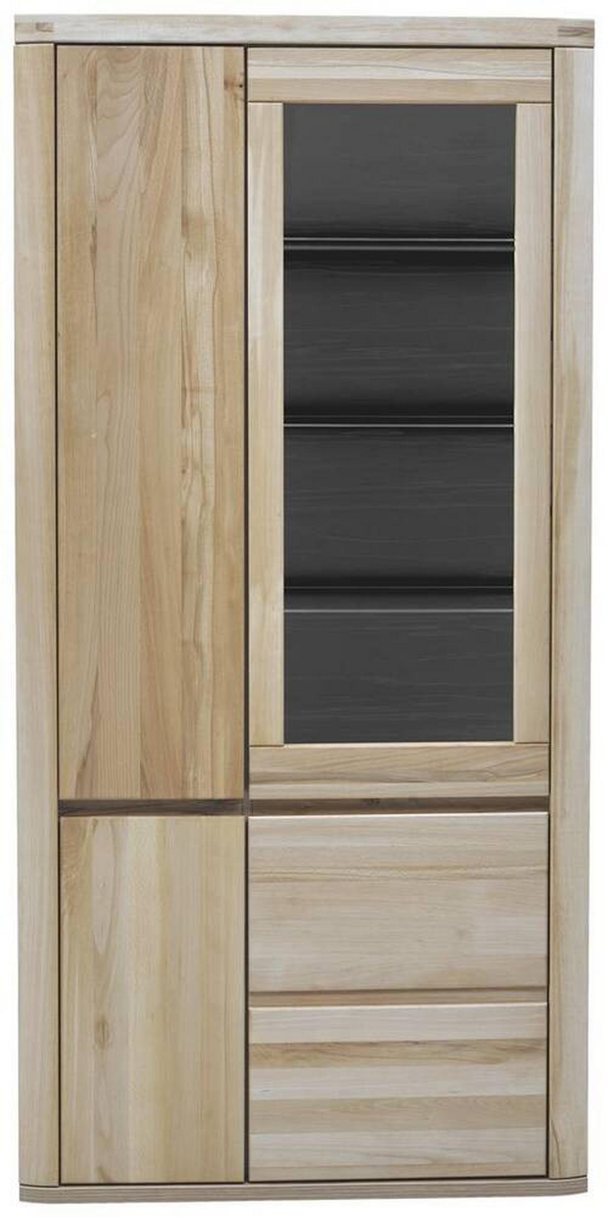 VITRINE Timos Alteiche  98/204/38 cm  - Alteiche/Grau, Konventionell, Glas/Holz (98/204/38cm) - Voleo