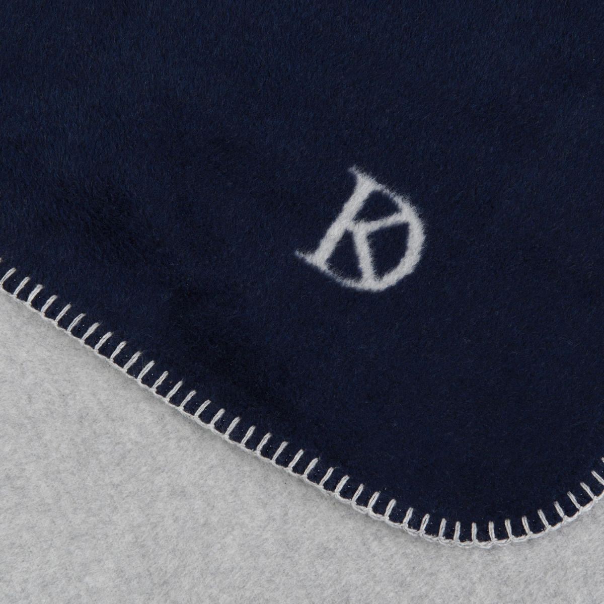 DOMÁCA DEKA, bavlna, 150/200 cm - tmavomodrá/strieborná, Design, textil (150/200cm) - Dieter Knoll