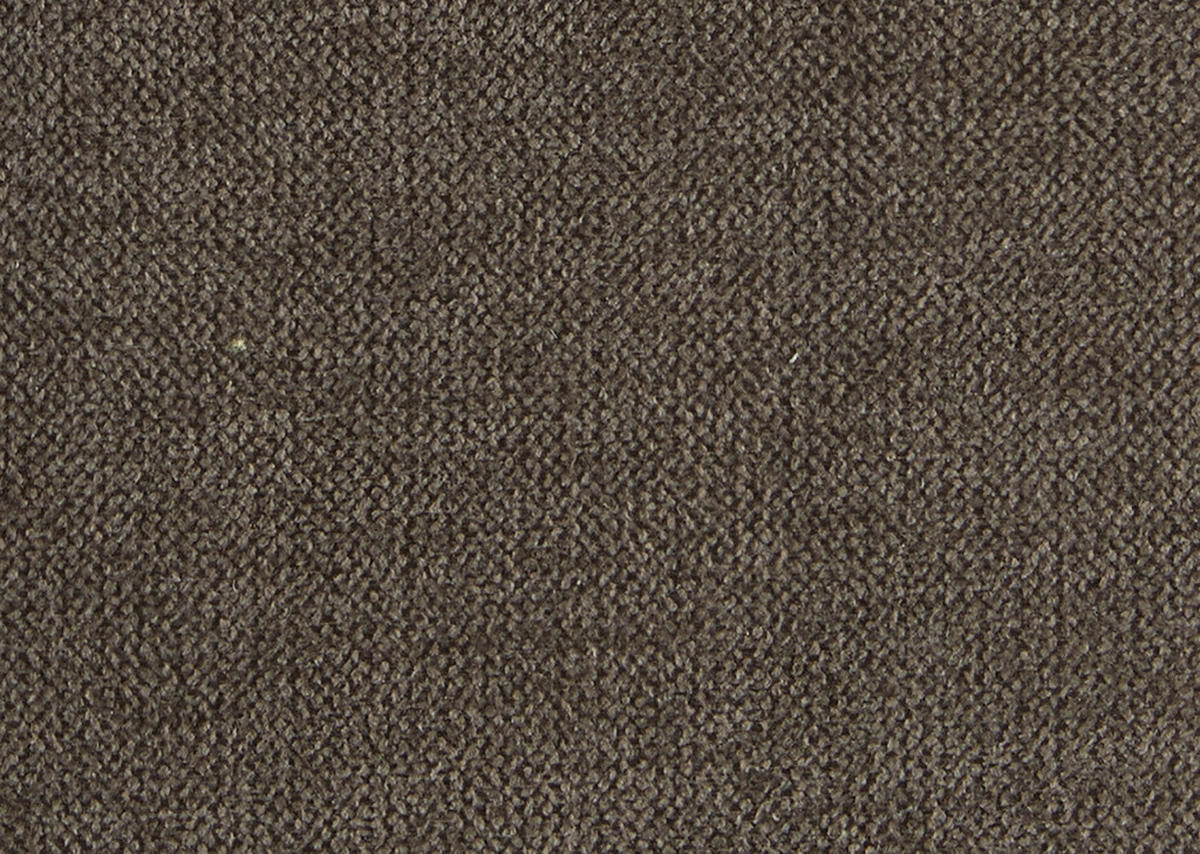ECKSOFA in Chenille Dunkelbraun  - Dunkelbraun/Schwarz, Design, Textil/Metall (240/308cm) - Xora