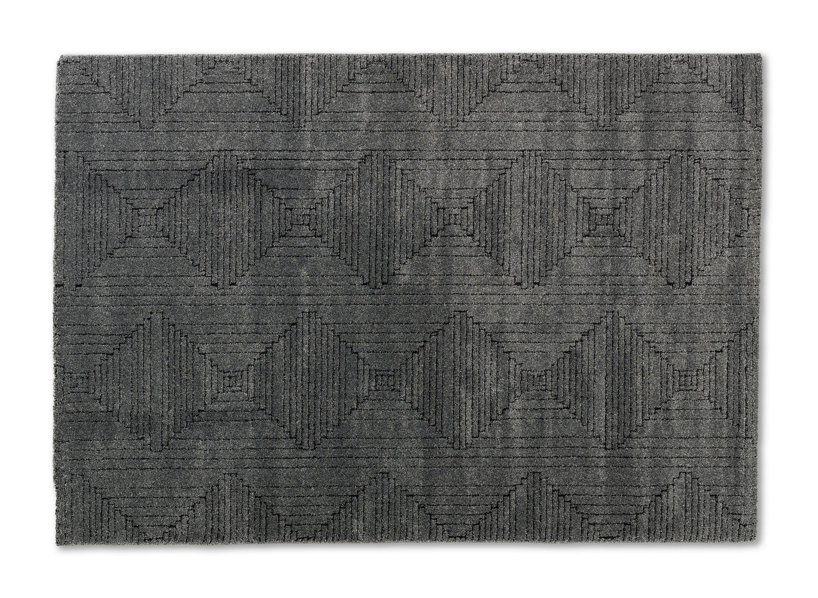 WEBTEPPICH 80/150 cm Pure Design Anthrazit  - Anthrazit, KONVENTIONELL, Textil (80/150cm) - Schöner Wohnen