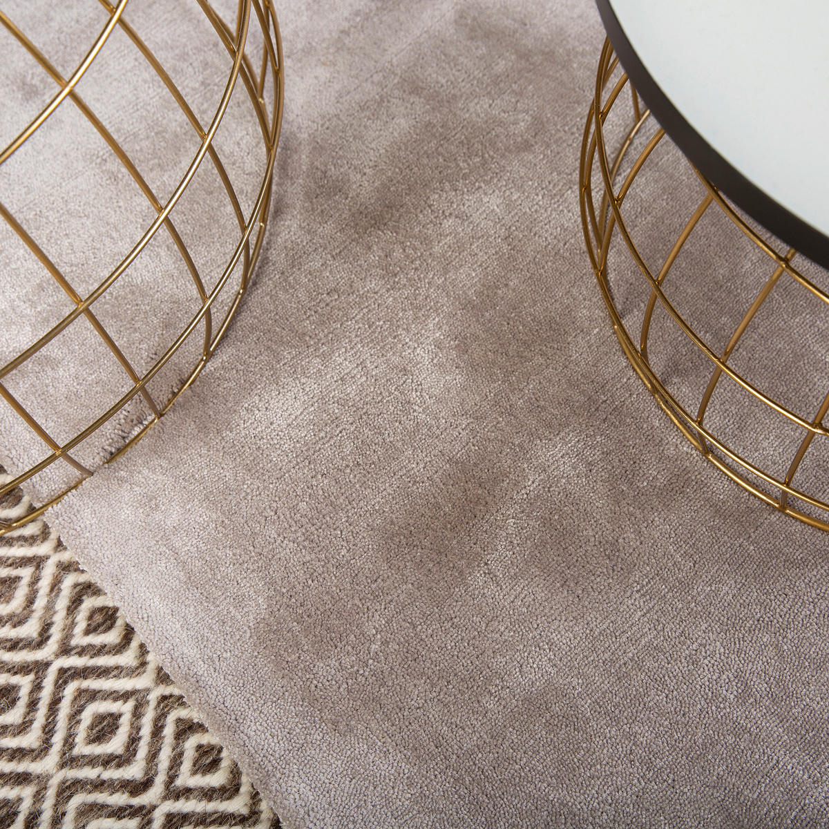 WEBTEPPICH 120/170 cm Silberfarben  - Silberfarben, Basics, Textil (120/170cm) - Obsession