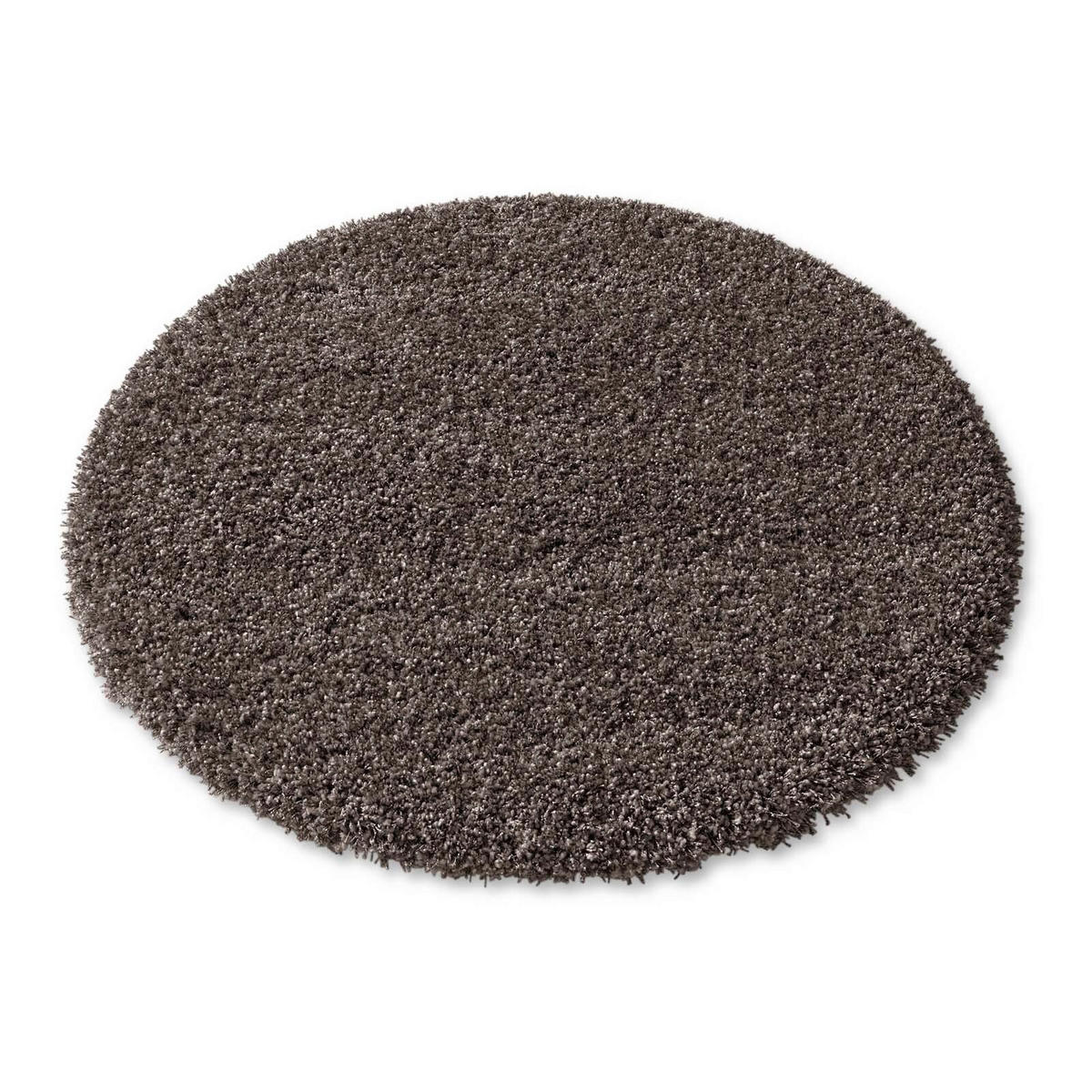 HOCHFLORTEPPICH 120 cm Anthrazit rund  - Anthrazit, Basics, Textil (120cm) - Novel