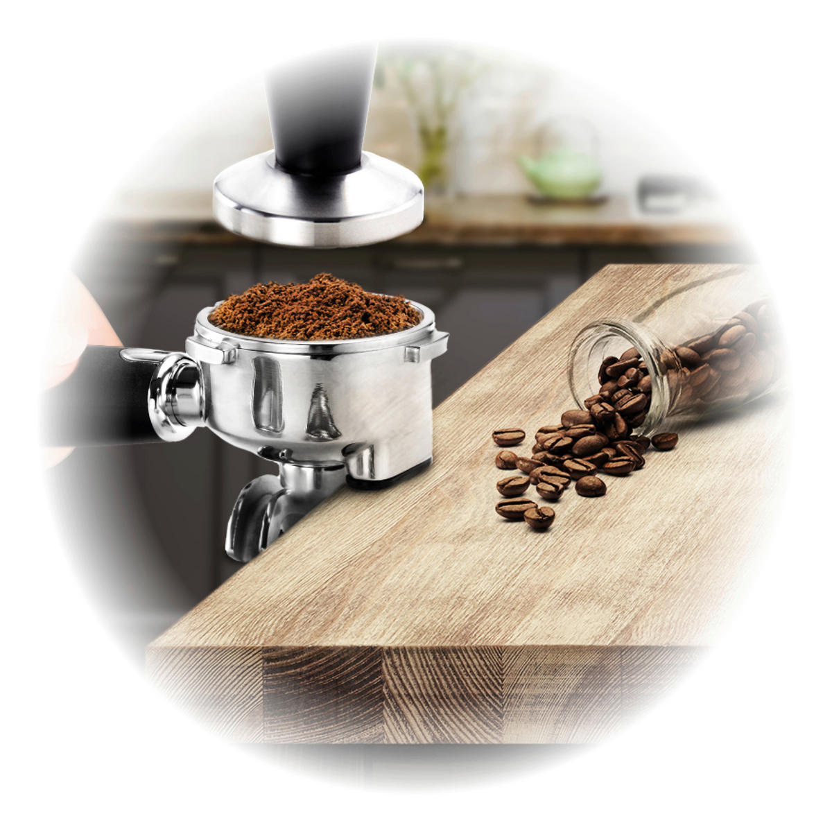 ESPRESSOMASCHINE BARISTA PLUS  - Rot, Konventionell, Metall (28/41/33cm) - Trisa Electronics