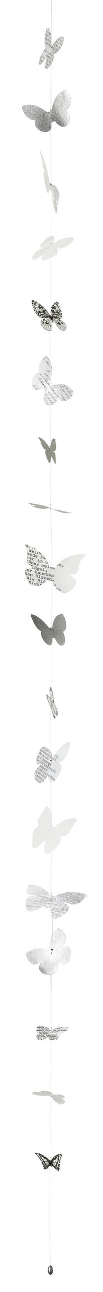 GIRLANDE - Weiss/Grau, Basics, Papier (150cm) - Räder