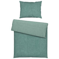 POSTELJINA SA DVA LICA EKLUTNA 140/200 cm biver pamučna tkanina tamnozelena  - tamnozelena, tekstil (140/200cm) - Novel