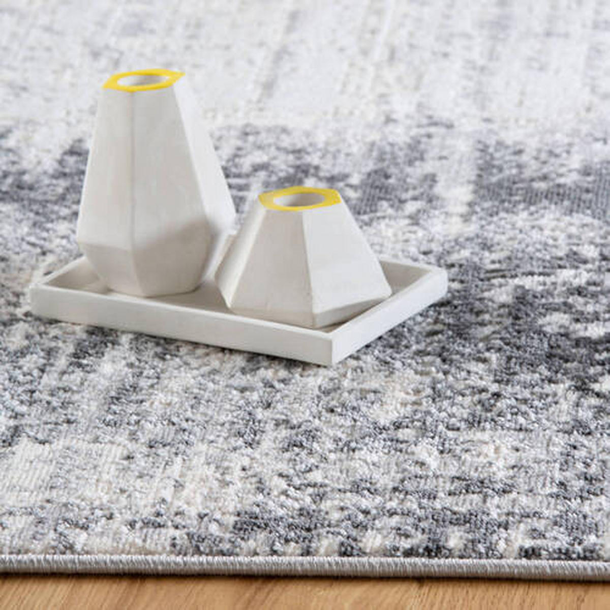 VINTAGE-TEPPICH 60/110 cm My Salsa  - Grau, Design, Textil (60/110cm)