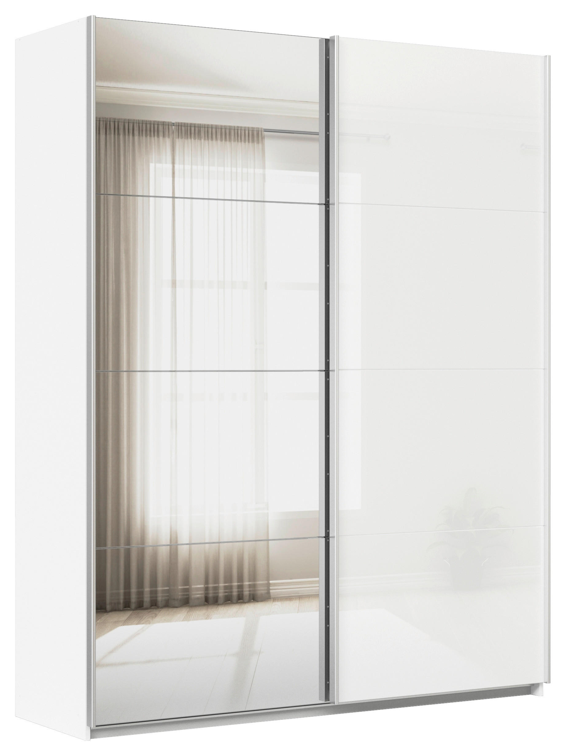 Schwebetürenschrank B: 181cm Feldkirch Weiß