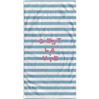 STRANDTÖRÖLKÖZŐ 90/180 cm kék, krémszínű  - krémszínű/kék, Trend, textil (90/180cm) - Esposa