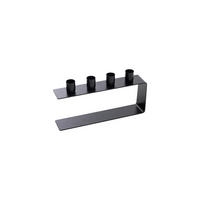 STABKERZENHALTER - Schwarz, Basics, Metall (25/5/13cm)