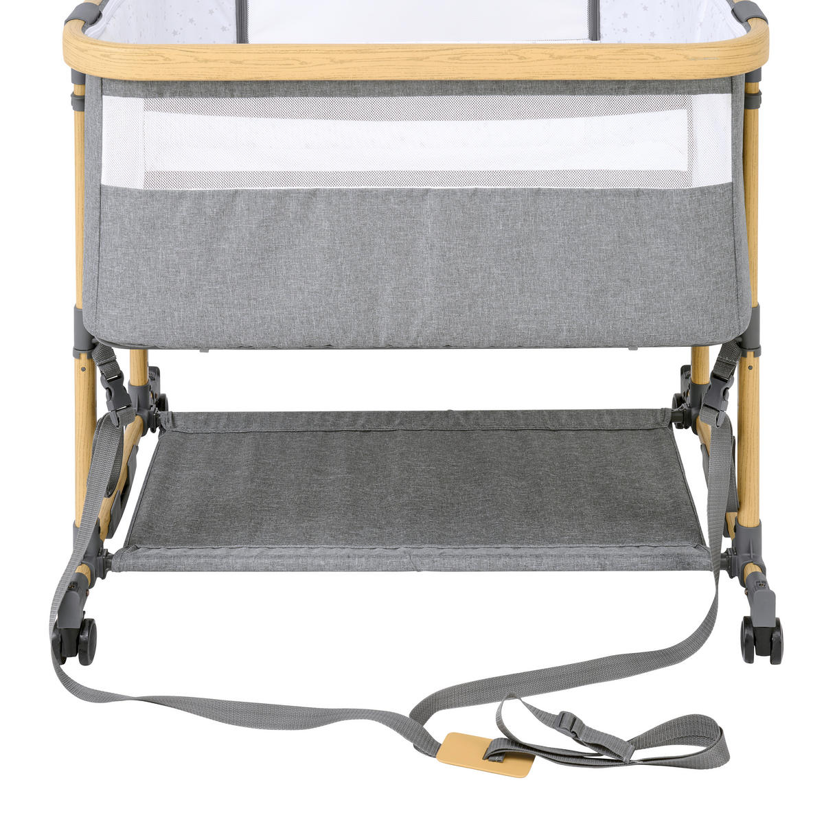 BEISTELLBETT  84/84/83,2 cm  - Ecru/Weiß, Basics, Holzwerkstoff/Kunststoff (84/84/83,2cm) - Jimmylee
