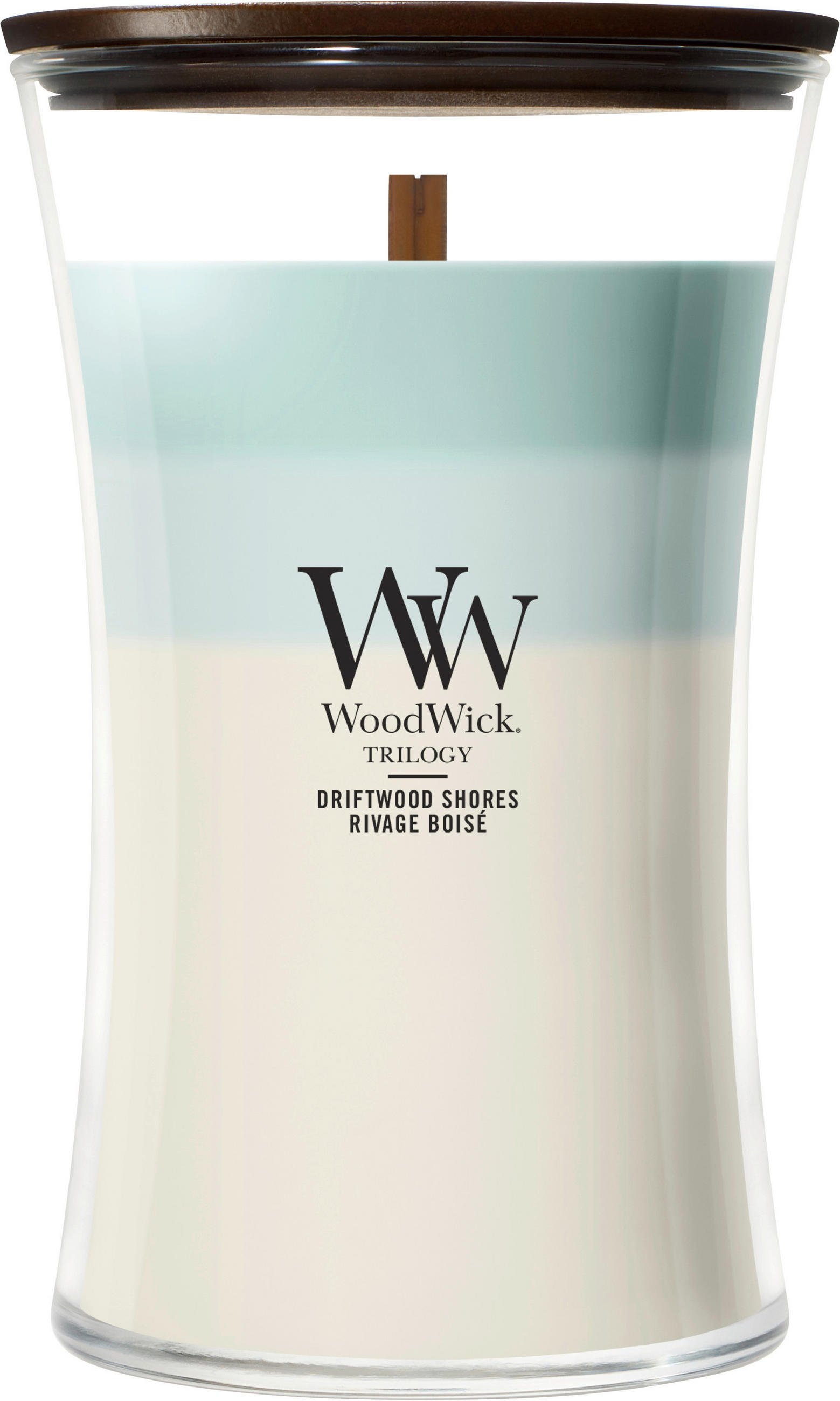 VONNÁ SVÍČKA  - čiré/vínově červená, Basics, parafín/sklo (10,2/17,8/10,2cm) - WoodWick