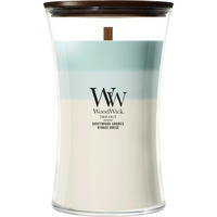 VONNÁ SVÍČKA  - čiré/vínově červená, Basics, parafín/sklo (10,2/17,8/10,2cm) - WoodWick