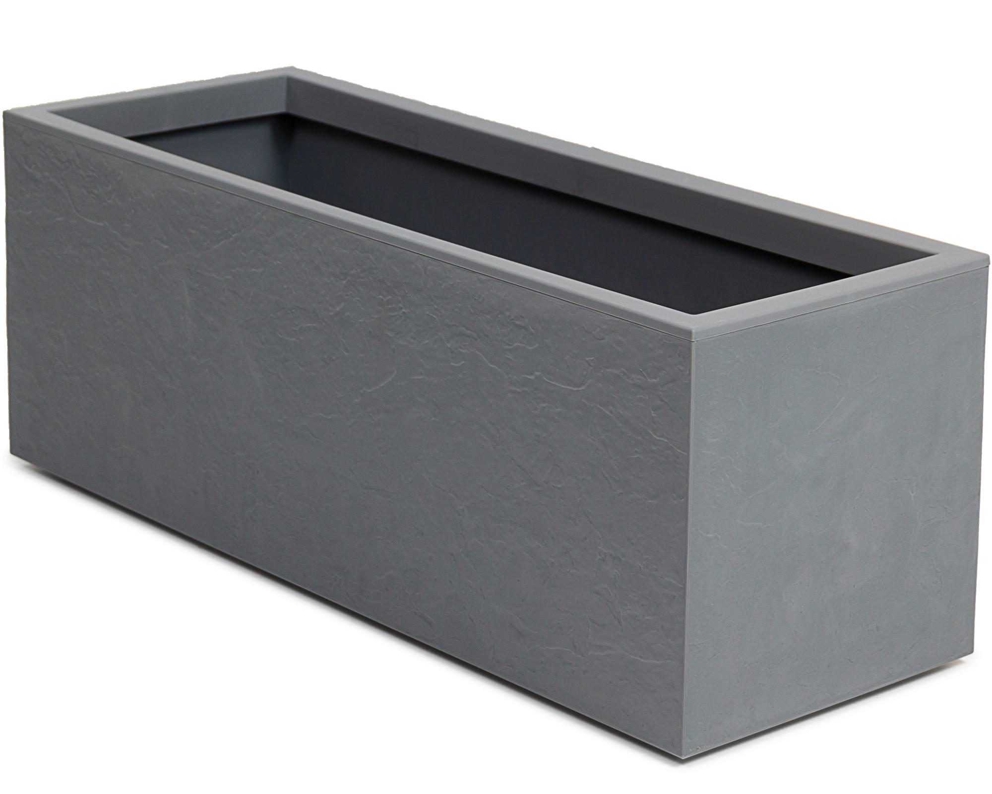 BLUMENKASTEN  - Grau, Basics, Kunststoff (80/30/30cm)