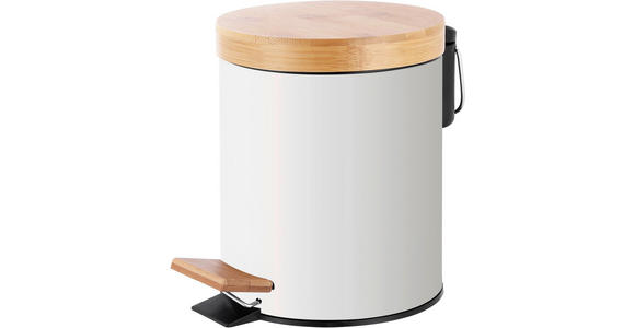 TRETEIMER 5 l  Metall, Kunststoff, Naturmaterialien  - Schwarz/Naturfarben, Basics, Naturmaterialien/Kunststoff (20,5/27,5cm) - Homeware