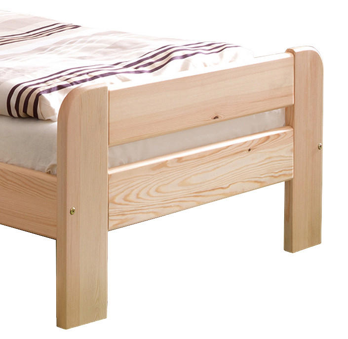 BETT 100/200 cm  in Kieferfarben  - Kieferfarben, Natur, Holz (100/200cm) - MID.YOU