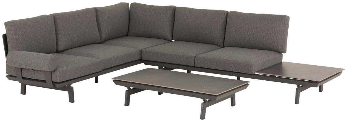 LOUNGE GARNITURA  antracit, tamno siva   - tamno siva/antracit, Design, metal/tekstil (235/305cm) - Dieter Knoll
