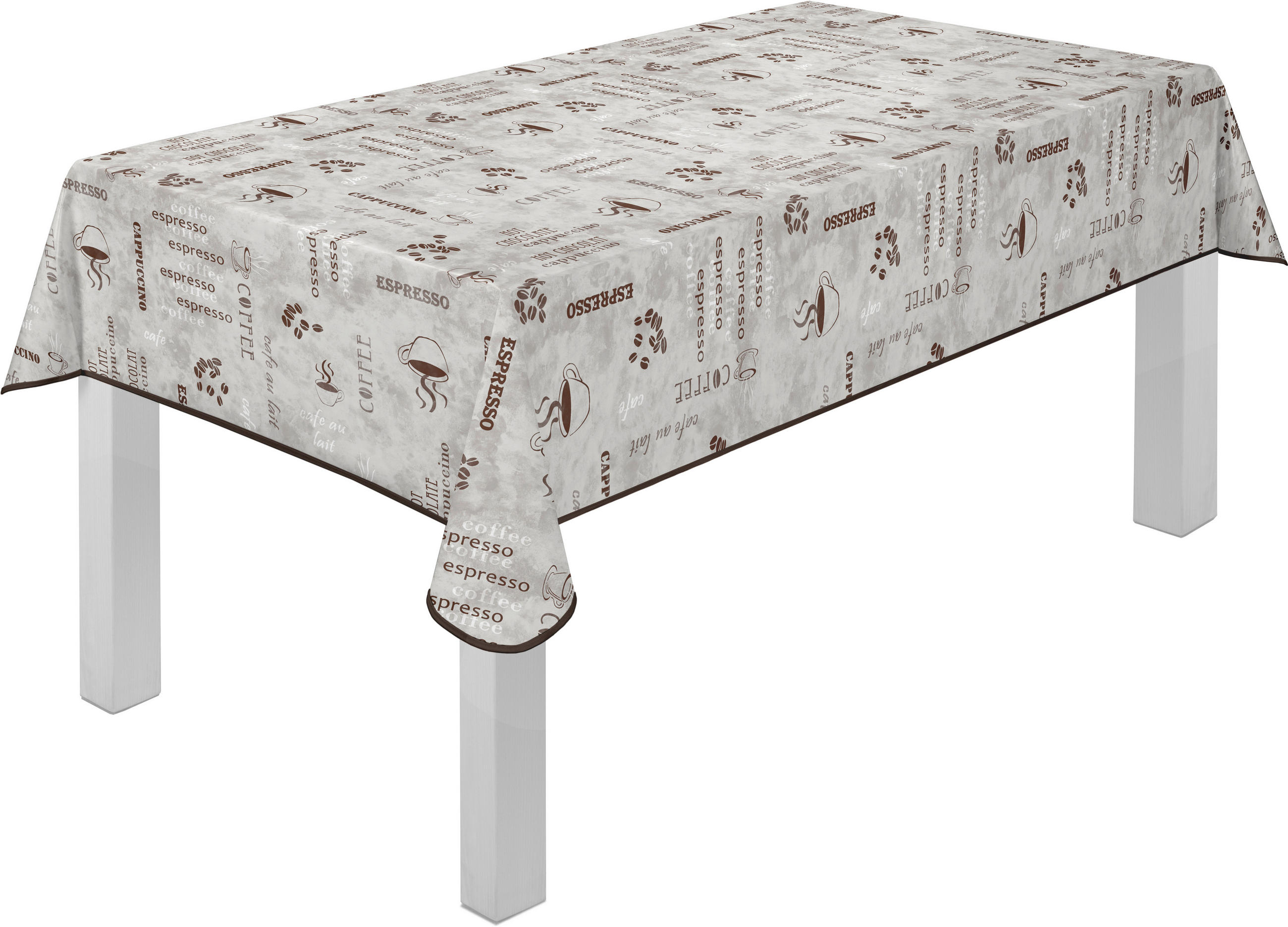 TISCHDECKE MILANO 110/140 cm  - Braun, LIFESTYLE, Textil (110/140cm) - Peyer Syntex