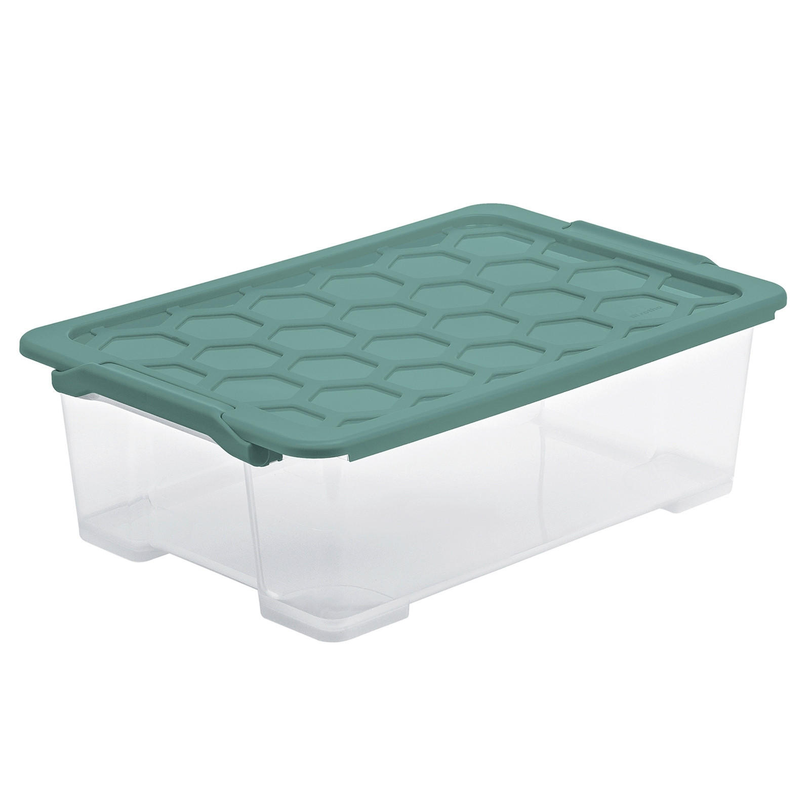 BOX MIT DECKEL EVO SAFE  - Transparent/Grün, Basics, Kunststoff (59/39,5/18,5cm) - Rotho