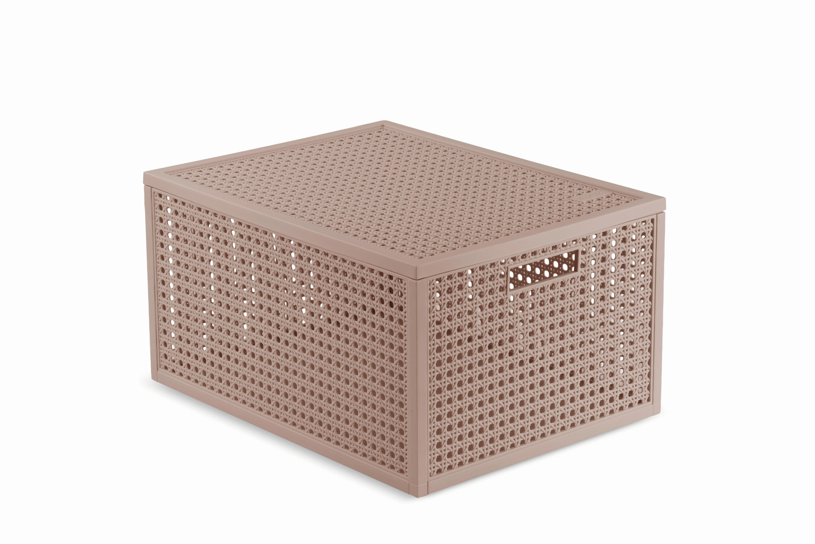 DOBOZ  - világos rózsaszín, Basics, műanyag (30,0/20,7/37,6cm) - Curver