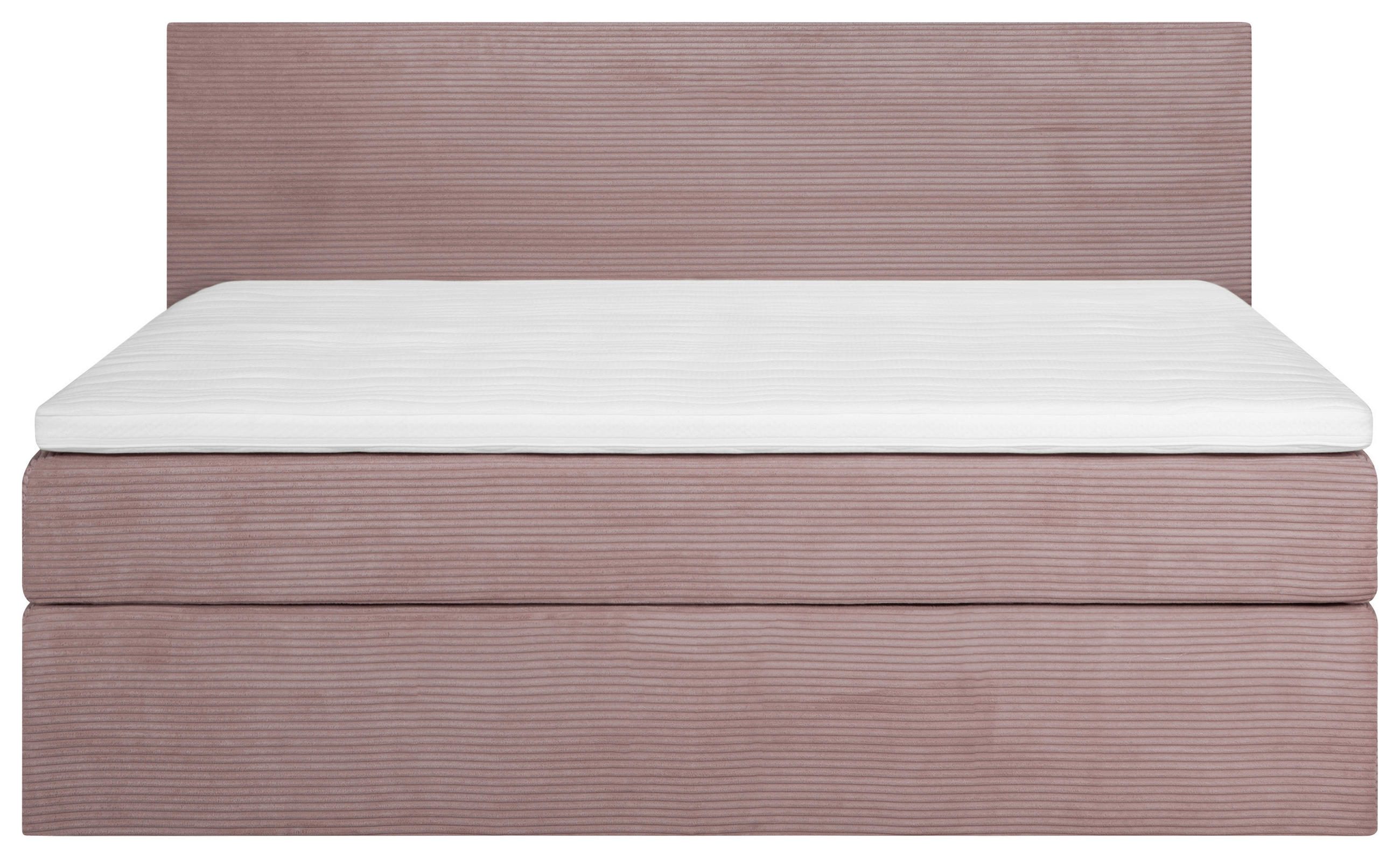BOXSPRINGOVÁ POSTEĽ, 160/200 cm, ružová - čierna/ružová, Konventionell, drevo/textil (160/200cm) - Carryhome