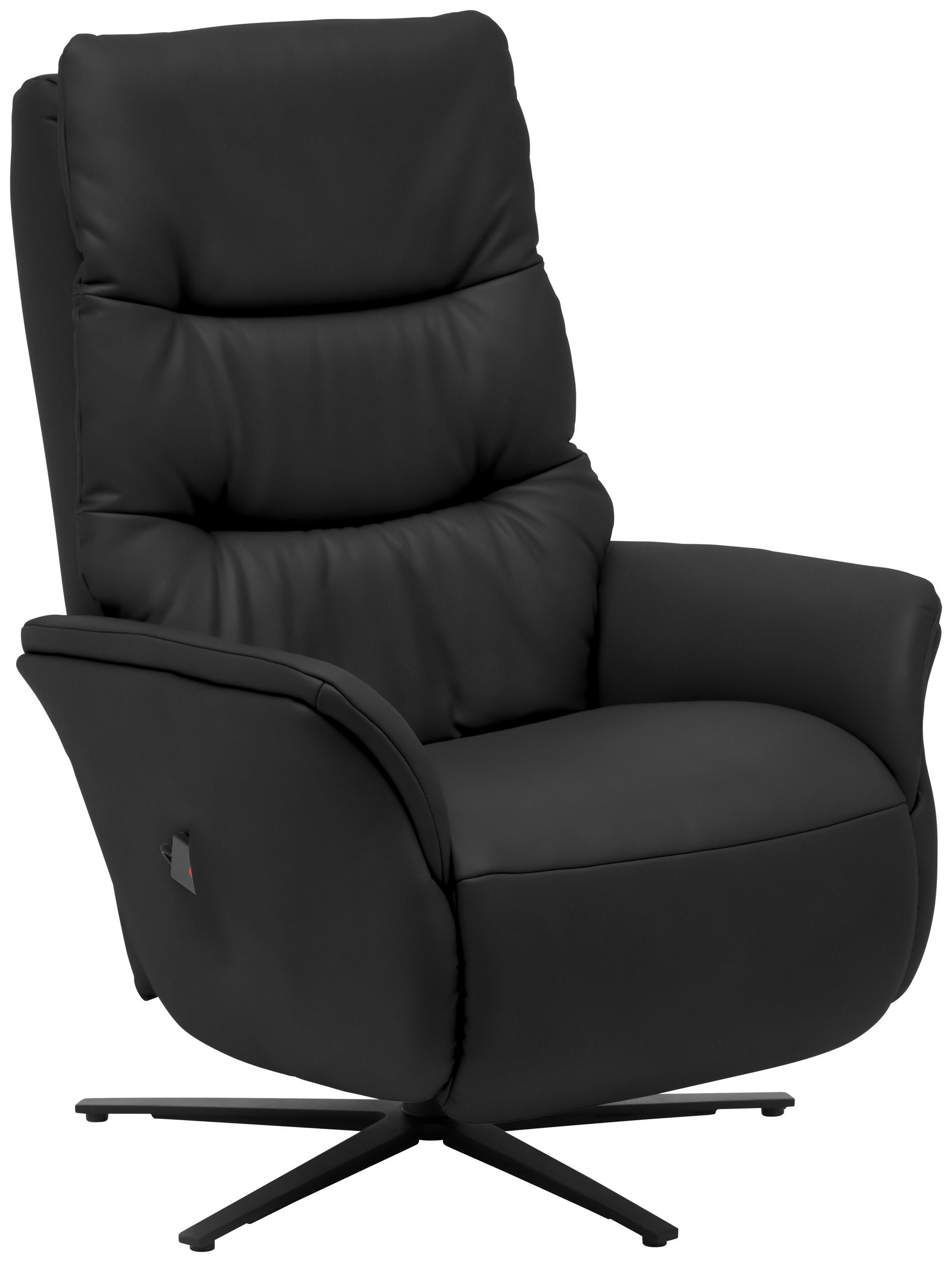 MASSAGESESSEL Echtleder Anthrazit    - Anthrazit, KONVENTIONELL, Leder/Metall (74/114/97cm) - Himolla